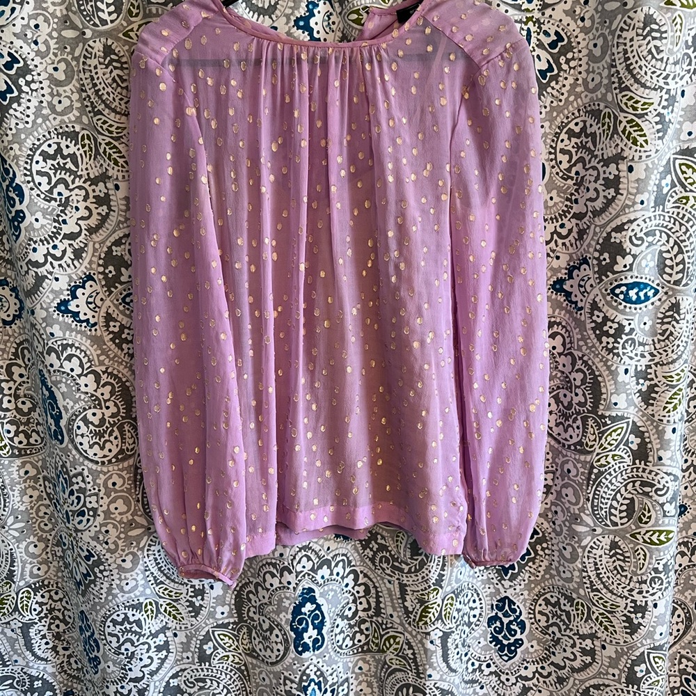 Elegant Pink and Gold Women's Top